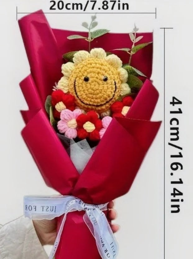 Adorable crochet sunflower