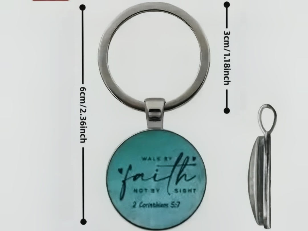 Bible verse keychain
