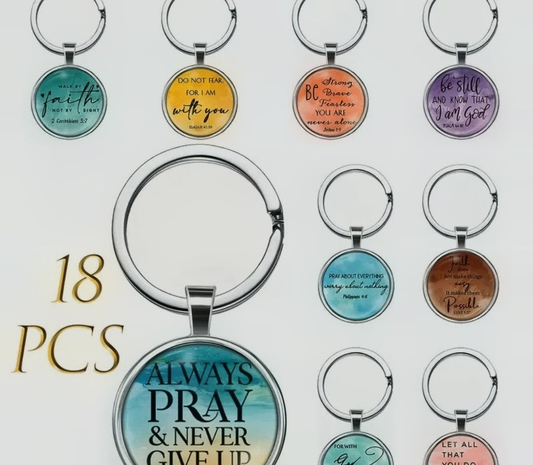 Bible verse keychain